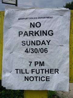 No Parking | Remember, proofreading is important. This sign … | Flickr