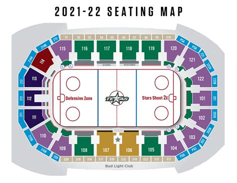 Seating Chart | Texas Stars | AHL Affiliate to Dallas Stars