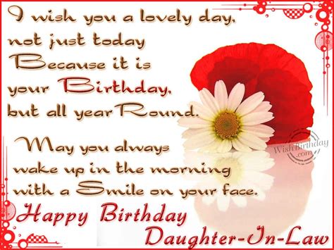 Wishing You A Very Happy Birthday Daughter-In-Law - Birthday Wishes ...