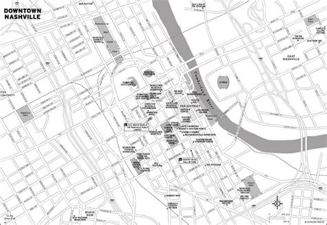 Nashville Tennessee Map - Nashville map shows the roads, travel ...