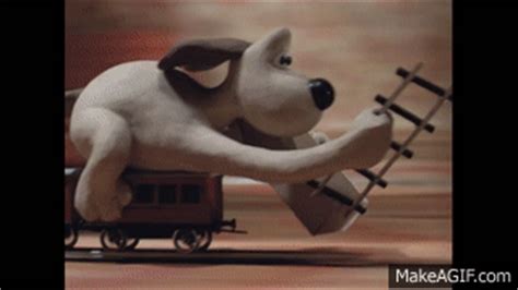 The Wrong Trousers - Train Chase - Wallace and Gromit on Make a GIF