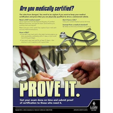 Medically Certified - Motor Carrier Safety Poster