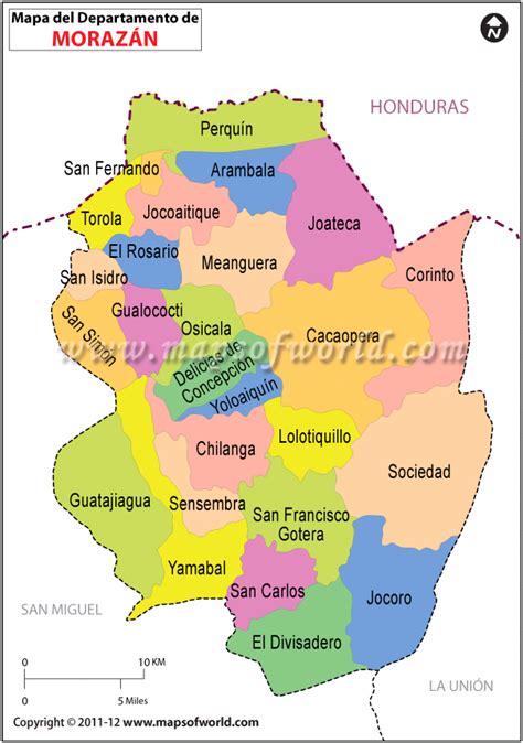 Mapa De Francisco Morazan