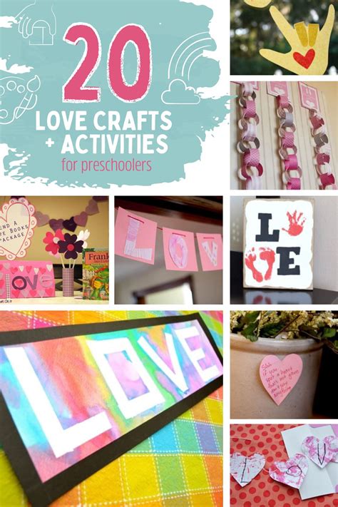 20 LOVE Activities & Crafts for Preschoolers to Make with Love