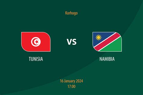 Tunisia vs Namibia football scoreboard broadcast template 36530526 Vector Art at Vecteezy