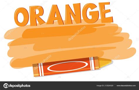 Orange Crayon White Background Illustration ⬇ Vector Image by © brgfx | Vector Stock 212024320