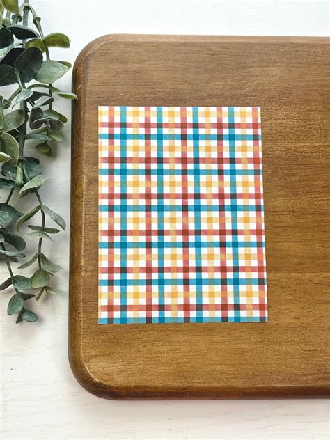 Transitional Plaid | PL07 | Image Transfer Paper – Bloom Mercantile