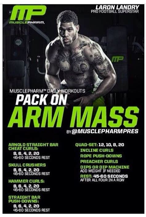 Laron Landry Musclepharm Workouts Arms | Blog Dandk