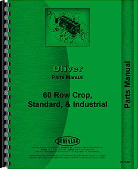 Oliver 60 Tractor Parts Manual