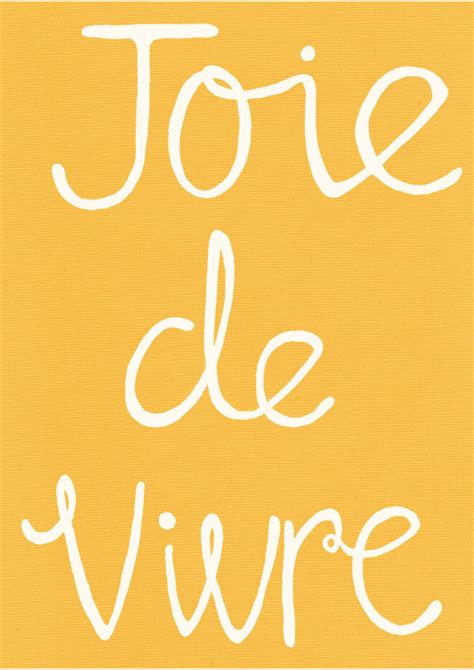 Joie De Vivre, French Print, French Saying, Hand Drawn, Inspirational ...