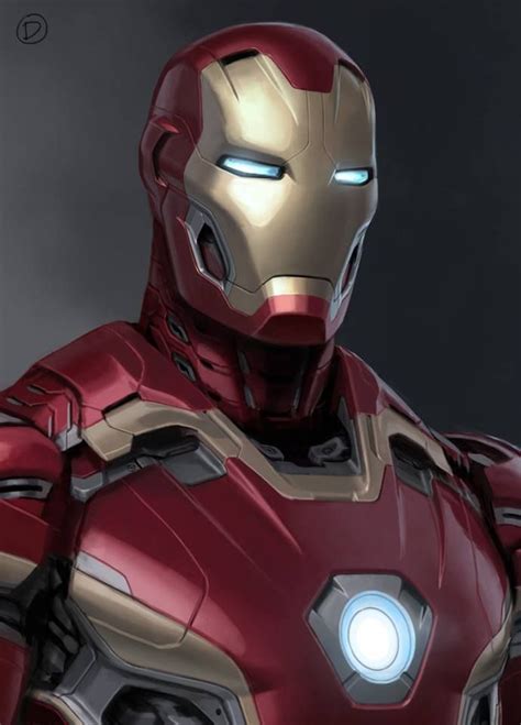 Unused Iron Man Mark 45 Armor Concept Art For Marvel's Avengers: Age Of ...