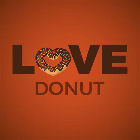 love donut typography with donut icon vector 10397723 Vector Art at Vecteezy