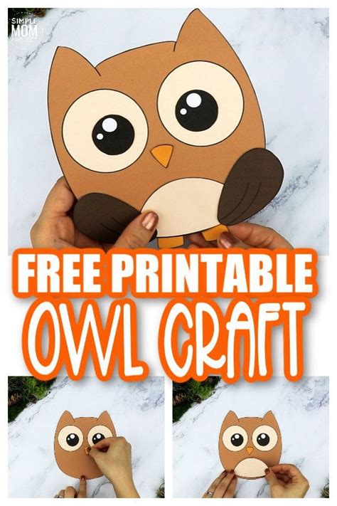 Free Printable Cut and Paste Owl Craft for Kids – Simple Mom Project