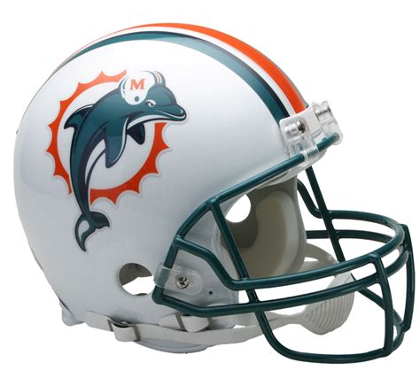 Riddell Miami Dolphins Full Size Authentic Helmet 97-12 - Fitness & Sports - Fan Shop ...