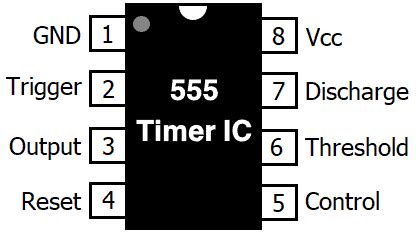 555 Timer Ic Schematic Diagram / The 555 timer can provide time delays ranging from several ...