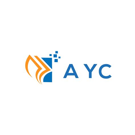 AYc credit repair accounting logo design on white background. AYc creative initials Growth graph ...