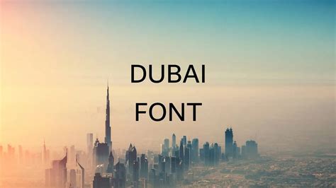 Dubai Font Free Download