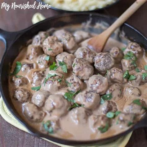 Easy Swedish Meatball Recipe | My Nourished Home