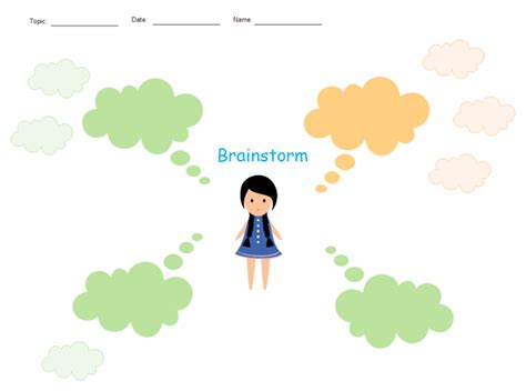 Brainstorm Template For Kids