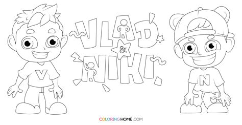 Vlad And Niki Coloring Pages