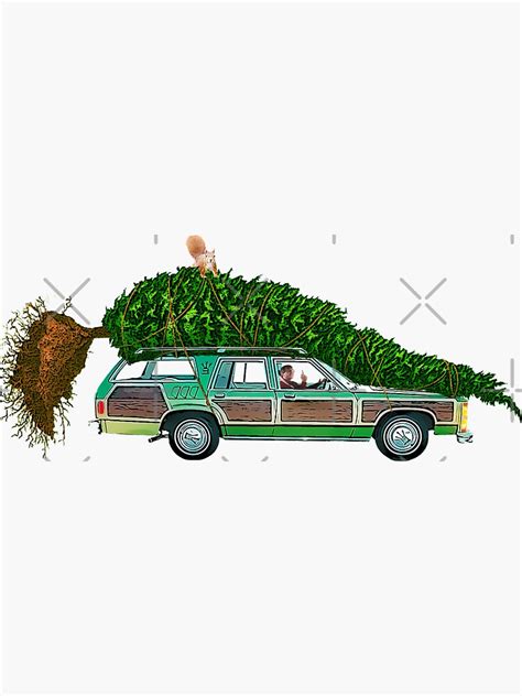 "National Lampoon's - Christmas Car Only" Sticker by Purakushi | Redbubble