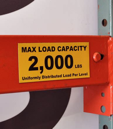 2.5x6 Magnetic Load Capacity Label - T3 Design