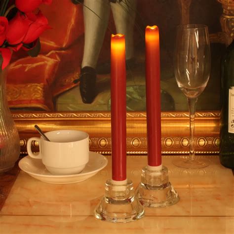 Home Impressions 2pcs LED Taper Candle Battery Operated Smooth ...