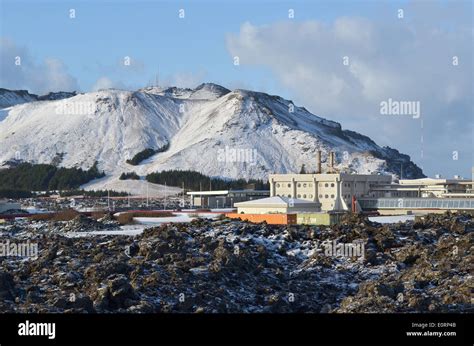 Svartsengi geothermal electrical power station near Grindavik, Iceland Stock Photo - Alamy