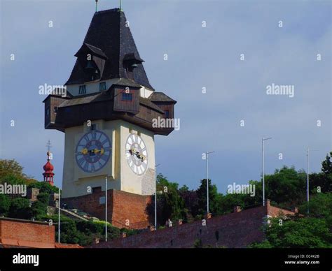 Graz clock tower Stock Photo - Alamy