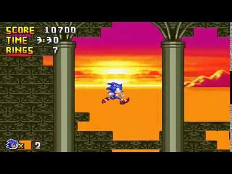 Sonic 3D in 2D Gameplay until Gameover Part 1 - YouTube