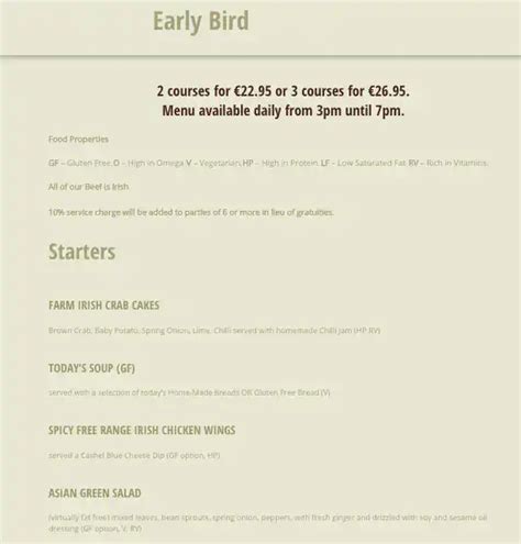 The Farm Menu, Menu for The Farm, South City East, Dublin - Zomato Ireland