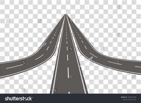 Winding Road Vector Illustration Stock Vector (Royalty Free) 1092243728 ...