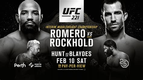 Uitslagen : UFC 221 Perth : Romero vs. Rockhold MMA DNA