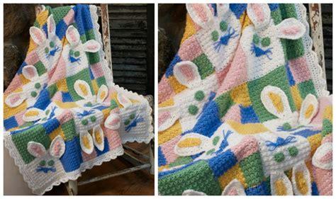 Crochet Bunny Baby Blanket - Pretty Ideas