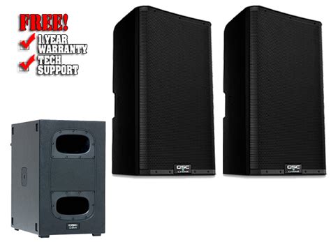 (2) QSC K10-2 and QSC KS112 Pack | DJ Speakers | PA Packages | Chicago DJ Equipment | 123DJ