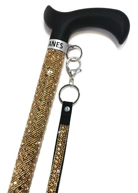 Jacqueline Kent Sugar Cane - Adjustable Cane - Gold - Walmart.com ...