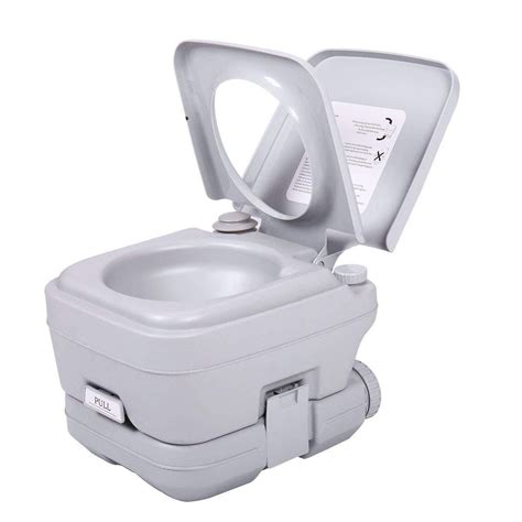 Ktaxon 2.8 Gallons Portable Outdoor Camping Toilet, 10L Leak Proof ...