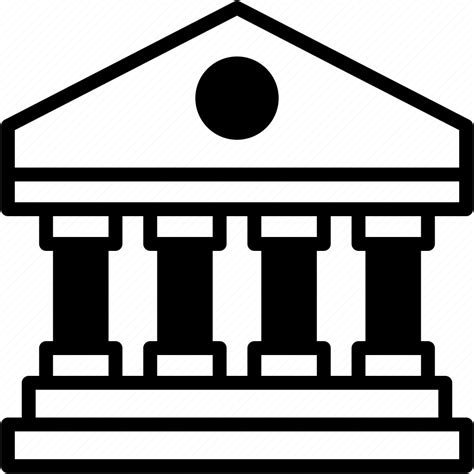 Bank, column, museum, architecture, and, city, government icon - Download on Iconfinder