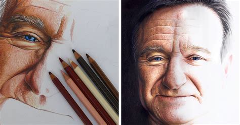 Colored Pencil Face Drawing