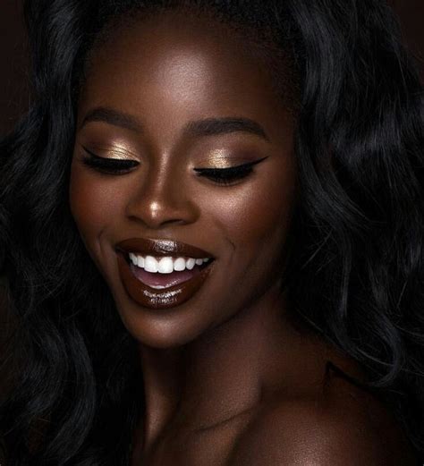 Pin by La on Makeup ll | Dark skin makeup, Makeup for black women, Beautiful dark skin