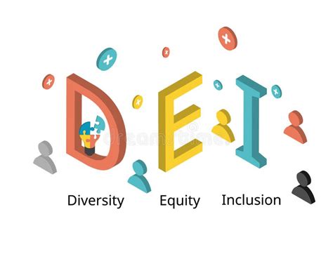 DEI for Diversity, Equity and Inclusivity Stock Vector - Illustration ...