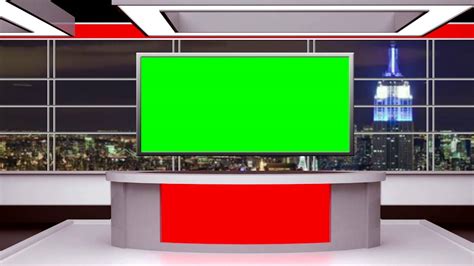 News 294 Tv Studio Set Virtual Green Screen Background Loop | Images and Photos finder