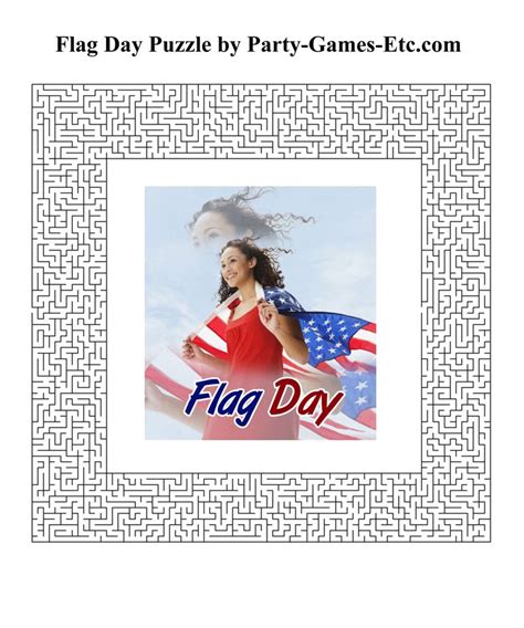 Free Printable Flag Day Party Game and Pen and Paper Activity | Student ...