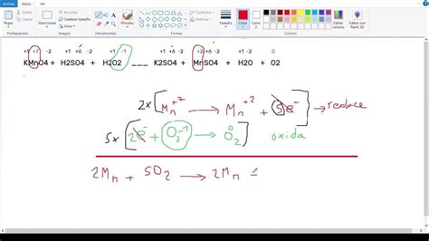 KMnO4 + H2SO4 + H2O2 + MnSO4 + O2 + K2SO4 + H2O - Método Redox - YouTube