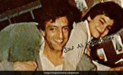 Young Saif Ali Khan And Dad Tiger Pataudi In Saba's Extreme Throwback