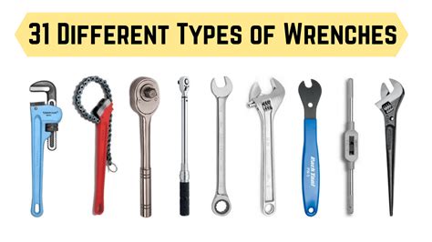 Following are the 31 types of wrenches, how they use with pictures and ...