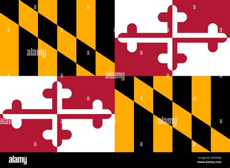 State flag of Maryland Stock Photo - Alamy