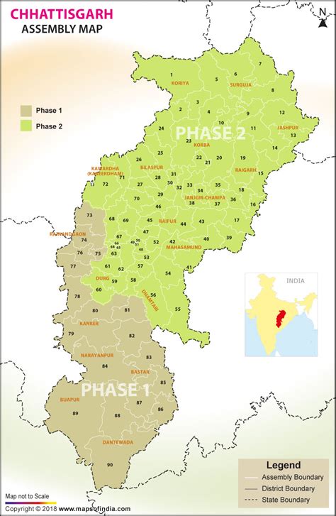 Chhattisgarh District Map