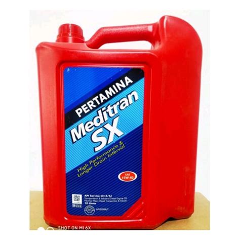 Jual Oli Pertamina Meditran Sx 10 Liter Oli Mesran Meditran Sx 10 Liter ...