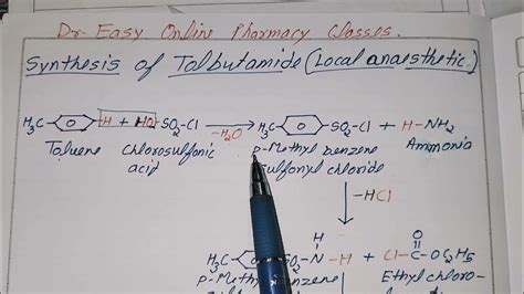 Synthesis of Tolbutamide|Oral Hypoglycemic drug|Medicinal chemistry-II B.Pharm III yr V sem ...